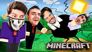 MINECRAFT só que tem UM BURACO NEGRO SEGUINDO A GENTE! - c/ Souzones, Coelho e Fuji