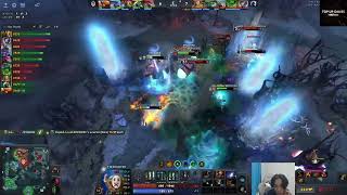 4 Man + 1 Bear Ravage By Zai VS Gaimin Gladiators  || TI Cast Yuka , Yudi , Xepher