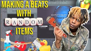 Making BEATS With RANDOM ITEMS | FL Studio