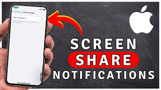 How to Turn On / Off Notifications While SCREEN MIRRORING Or SCREEN SHARING - iPhone Tutorial