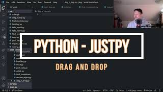 Python - JustPy - Drag and Drop