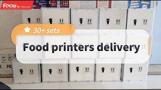 FocusInc food printers delivery #uvprinter #foodprinter#factory