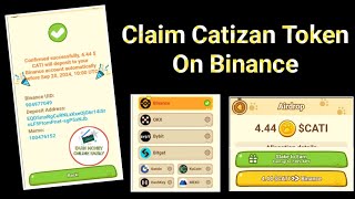 Claim Catizan Token On Binance ... Binance Catizan Deposit Address ?