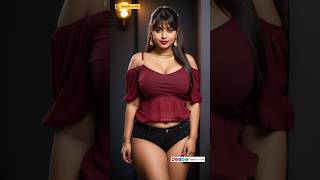 Cute Indian Girl in Stylish Maroon Outfit | AI Model Look Book | Virtual Social Media Influencer