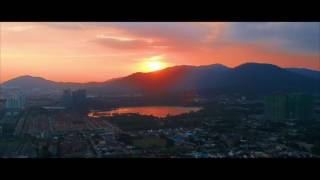 Sunset in jinjang (drone footage cinematic)