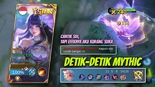 SOLO RANK KE MYTHIC pake kagura setelah kalah pake Odette. Skin yang orang lain suka tapi aku enggak