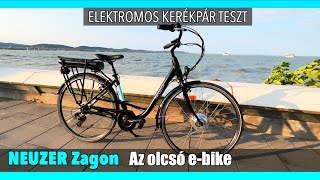 Ilyen egy olcsó elektromos kerékpár: Neuzer Zagon #teszt Elvittük egy (Balaton kis)körre #ebike