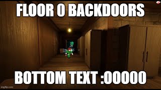 Roblox DOORS - The Backdoors (Full Gameplay)