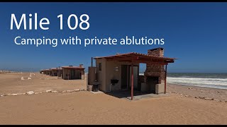 Mile 108  Camping Skeleton Coast Namibia Private Campsite with Ablutions