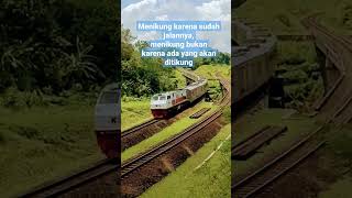 Menikung bukan karena ada yg akan ditikung...#short #keretaapi #ptkai