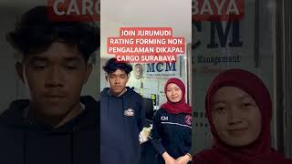 JOIN JURUMUDI RATING FORMING NON PENGALAMAN  DIKAPAL CARGO SURABAYA #pelaut #pelautindonesia