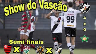 Goleada do Vascão. Semi finais definidas. Botafogo fica de fora novamente.