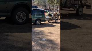 Her first time backing up a trailer! #Van #OneLessSprinter #VanLife #Trailer #Camping #DirtBike