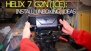 Humminbird Helix 7 G2N: Install on Snowmobile, Unboxing, Etc.