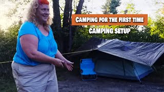 CAMPING SETUP (TENT & BASIC GEAR) | Camping for the first time