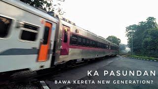 KA PASUNDAN BAWA RANGKAIAN NEW GEN | Momen Unik KA Pasundan Membawa Kereta New Generation