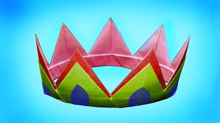 Origami crown | how to make a paper crown 1 | paper crafts for kids | paper hat | do it yourself