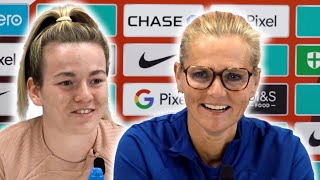 'LET'S BRING IT HOME!' 🏆 Sarina Wiegman and Lauren Hemp ⚽ England Women v Republic of Ireland Women