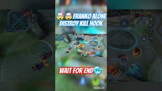 😳"Franco Domination: Hook, Kill, and Solo Main Turret in Mobile Legends!" #mlbb #shorts