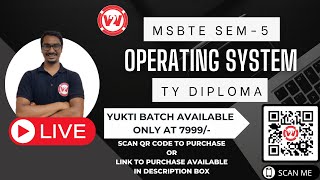 MSBTE SEM 5 OPERATING SYSTEM | TY DIPLOMA LIVE LECTURE