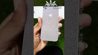 Silver Glitter Ambossed Deisgn Skin For Mobile