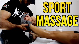 HOW TO GIVE A SPORT MASSAGE.