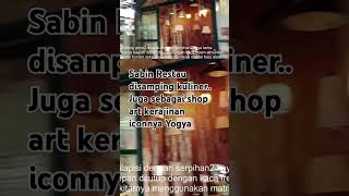 Art shop iconnya yogya juga tempat kuliner di Sabin Restau #wisatakulinerjogja #kuliner