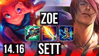 ZOE vs SETT (TOP) | 62k DMG, 700+ games, 12/4/12, Godlike | NA Master | 14.16