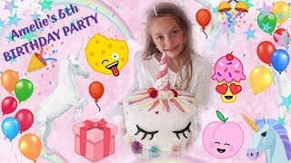 🎂Amelie's 6th.Birthday PARTY🎁UNICORN Birthday Party 🦄🎉