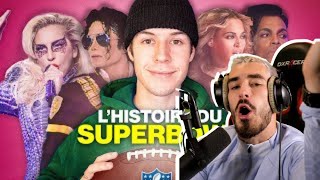 PFUT REACT SEB LA FRITE "L'HISTOIRE DU SUPER BOWL"😂