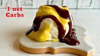 Easy 1 net Carb Keto Boston Cream Ice Cream