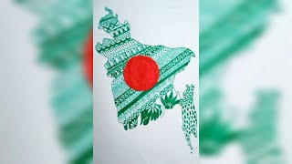 Easy Mandala Art Bangladesh Map