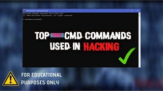 10 Best CMD command used in hacking 2024 !! #hacker #TOPcmd