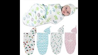 Newborn 2Pcs/Set Cotton Muslin Baby Swaddle Sleeping Bag