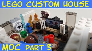 LEGO White Custom House Moc | Part 3 - Gaming Room!!