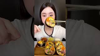 Mukbang Kimbap siêu nhân cùng e nha ạ 😙 #mukbang