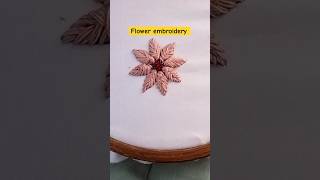 Flower embroider for beginners #youtubeshorts