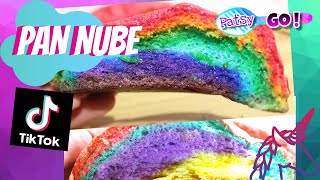 COMO HACER PAN DE NUBE DE TikTok | solo 3 ingredientes!🌈