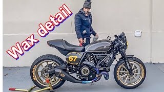 Ducati Scrambler Cafe Racer full wax detail!