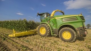 Siláže 2016 - John Deere 8800 + Kemper Plus 360 + New Holland, Fendt