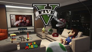 Mario watching prologue GTA V #mario #supermario #gta #gta5 #gtav