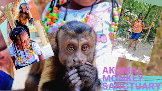 Akumal MONKEY Sanctuary & Rescued Animals | VLOG | WORLD SCHOOLING Adventure | Mexico | "Field Trip"