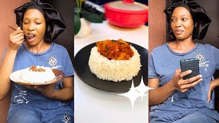 I TRIED THIS VIRAL METHOD OF SERVING RICE ✨️| See what happened 😅