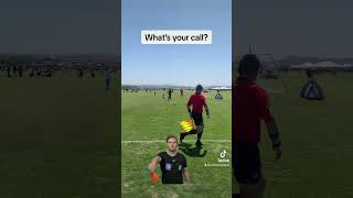 You’re the Referee. What’s your call? #soccer #youthsoccer #penalty #referee