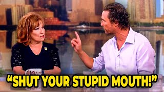 Matthew McConaughey INSTANTLY SHUTS UP Joy Behar After Idiotic Question