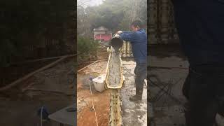 How makeing concrete balcony railing#plastic Mould #cement molding #building