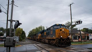 Rare!! Rerouted CSX X135-24 Double Stack train on the CSX Capital Subdivision in Riverdale Maryland