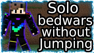 Can I Win Without Jumping? | Minecraft Solo Bedwars No Jump Challenge