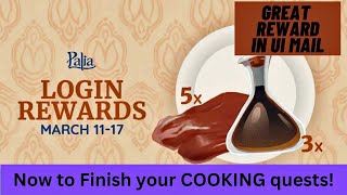 Palia March 11 to 17th, Log In Reward, Muujin Meat and Soy Sauce Free! So finish your recipes now!