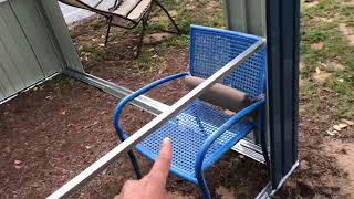 Outsunny 11’ by 9’ Steel Outdoor Garden Shed Video 21